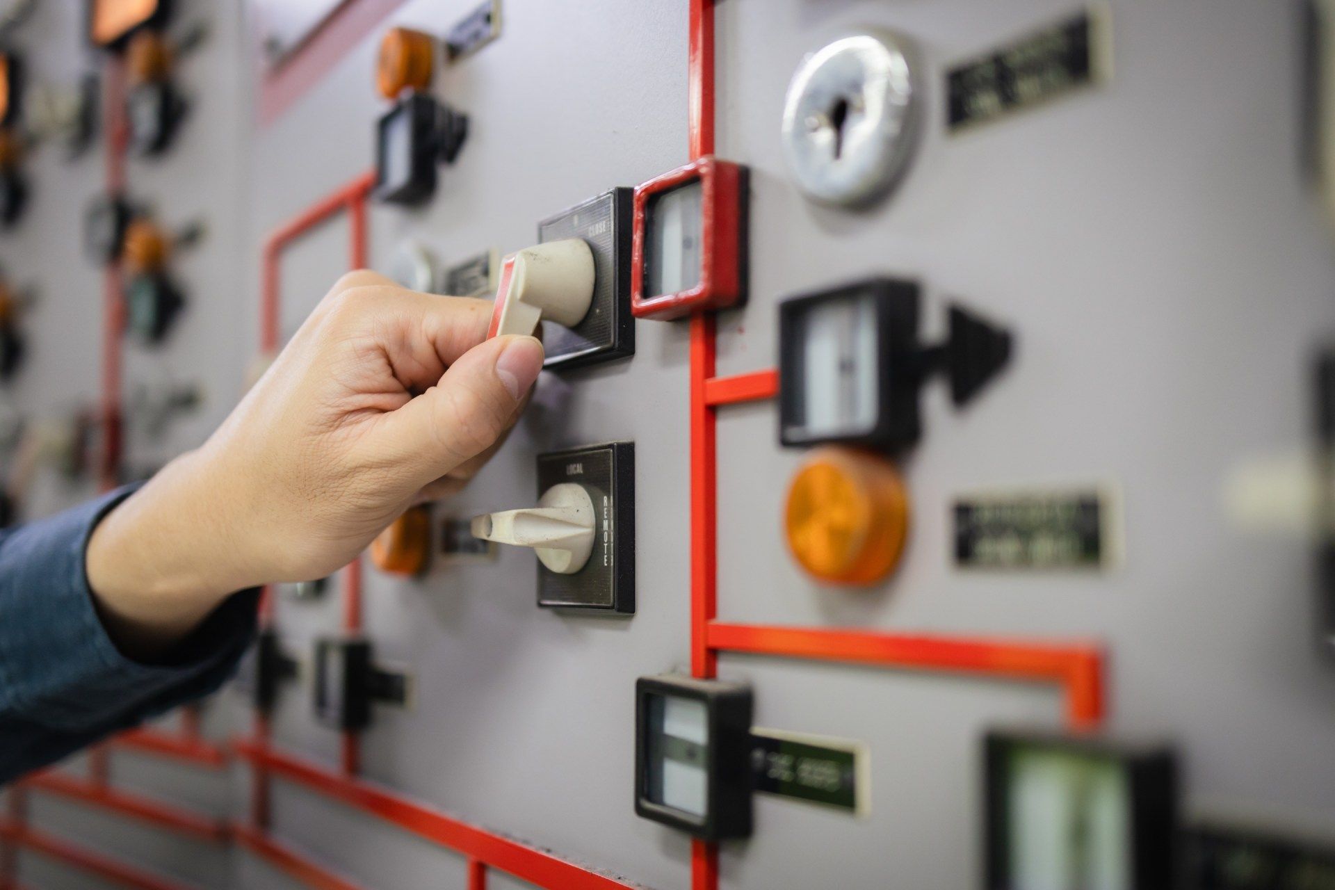 Building services control panel
